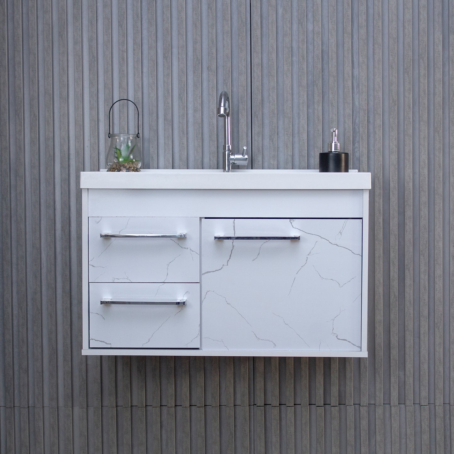 Gabinete para banheiro - Potenza Branco 60cm