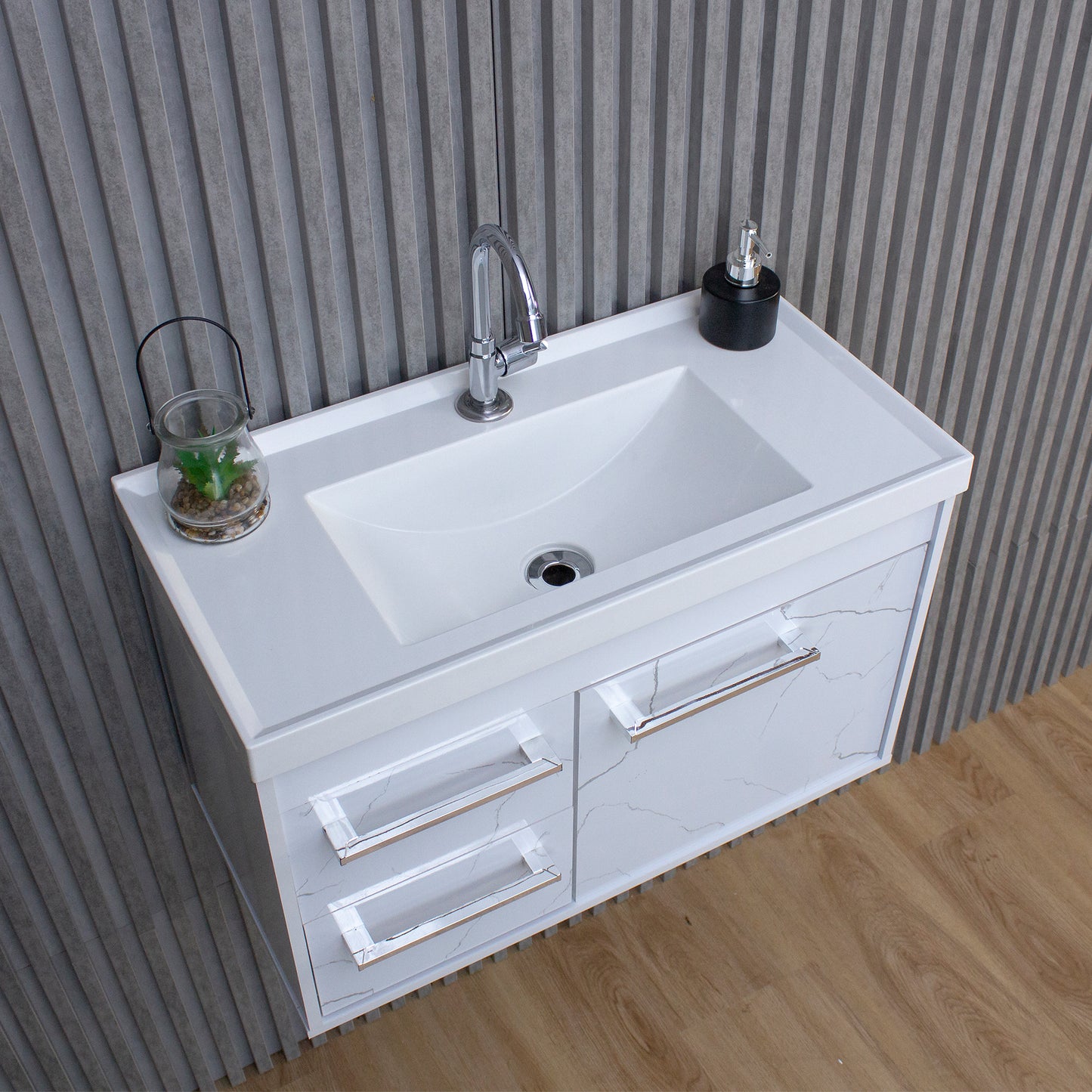 Gabinete para banheiro - Potenza Branco 60cm