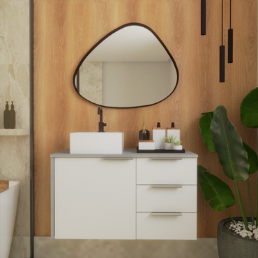 Gabinete para banheiro - Firenze 60 Lineo/Branco 60cm