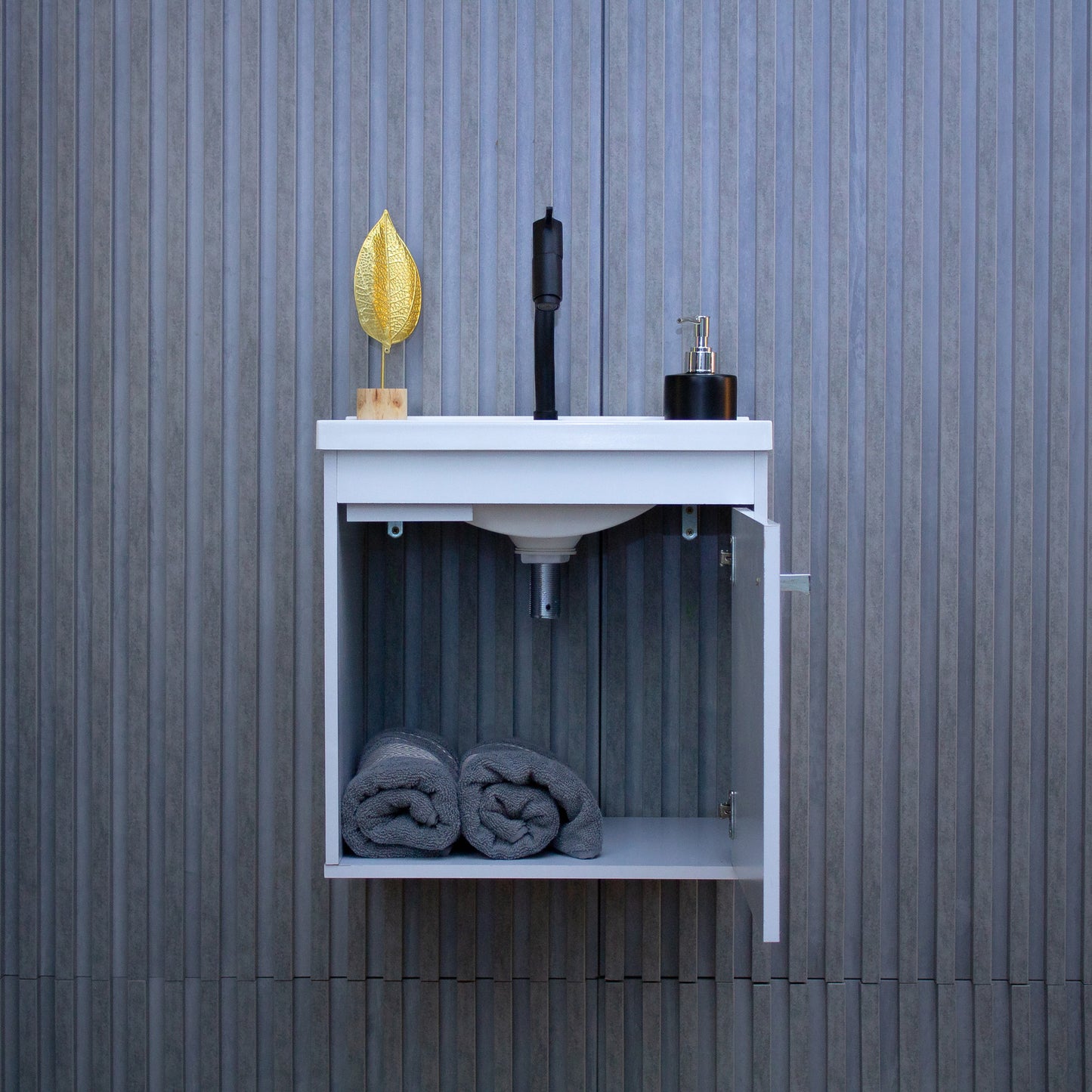 Gabinete para banheiro - Veneto Branco 40cm