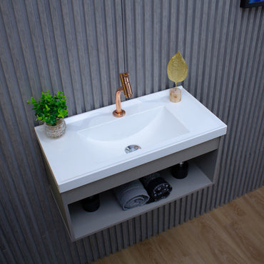 Gabinete para banheiro - Zoff Gianduia 60cm