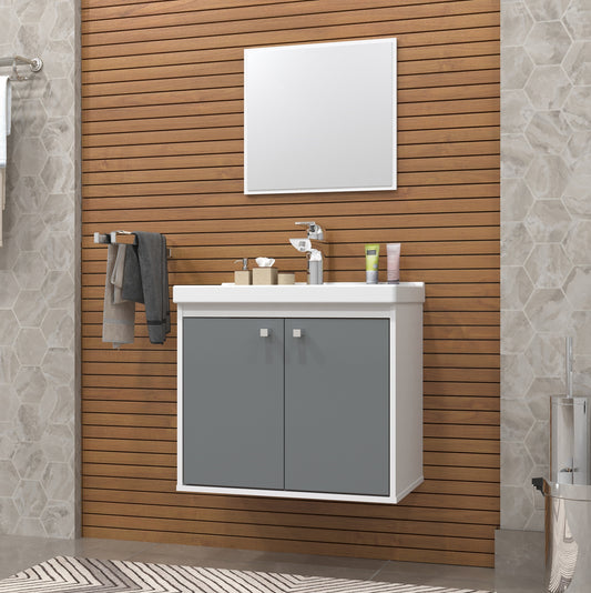 Gabinete para banheiro - Bergamo Gianduia 50cm