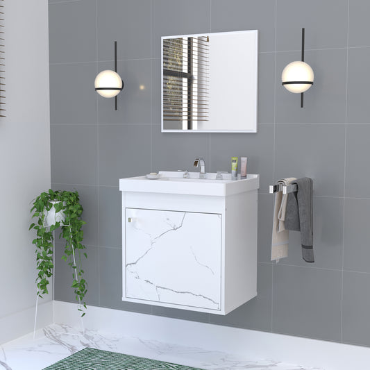 Gabinete para banheiro - Veneto Branco 40cm