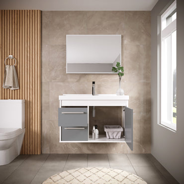 Gabinete para banheiro - Potenza Gianduia 60cm