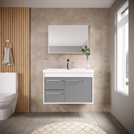 Gabinete para banheiro - Potenza Gianduia 60cm