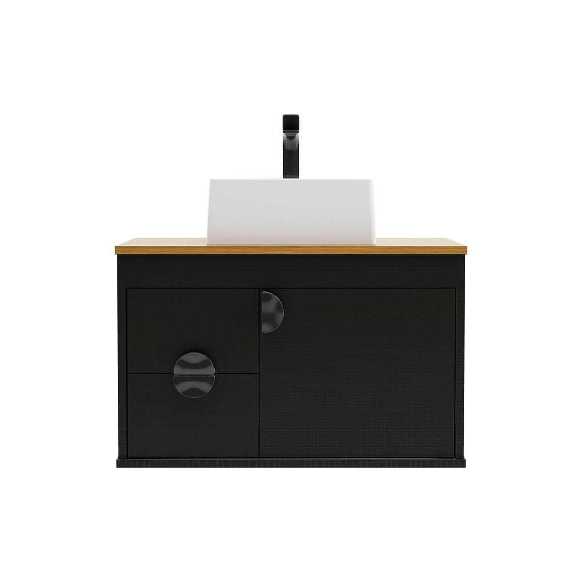 Gabinete para banheiro - Udine Preto 60cm