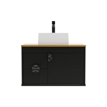 Gabinete para banheiro - Udine Preto 60cm