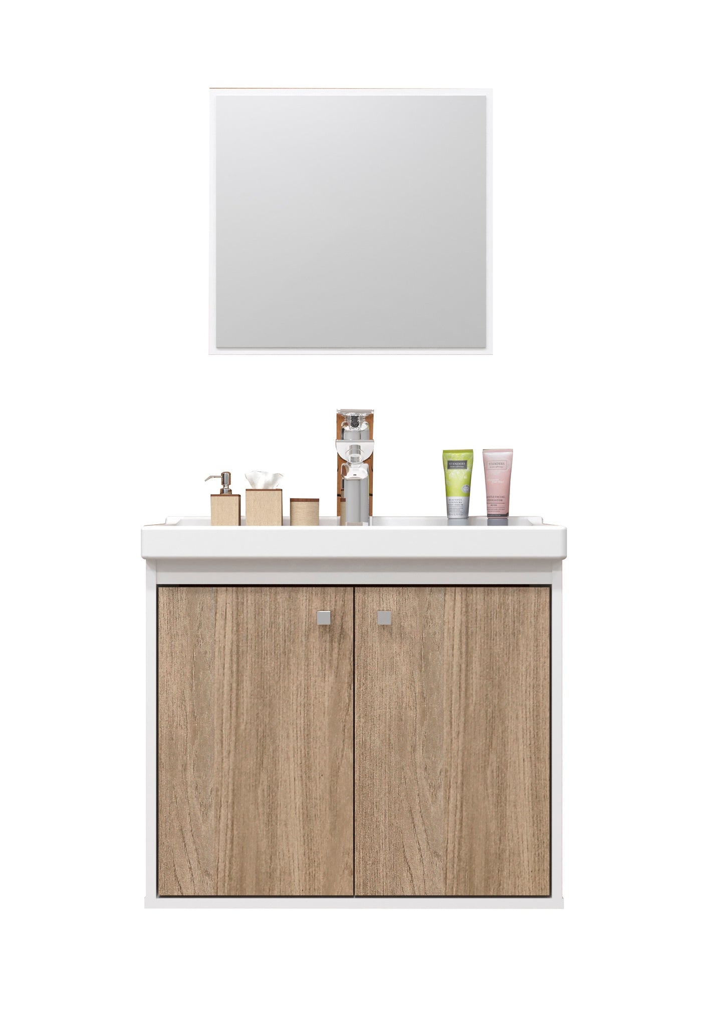 Kit Gabinete para Banheiro+ Espelheira - Bergamo Berlin