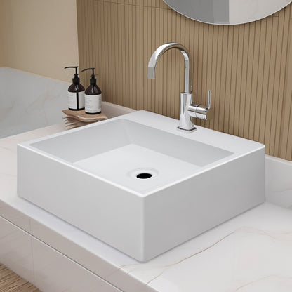 Lavatório de sobrepor - Genova Branco 40cm
