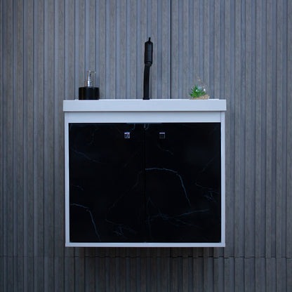 Kit Gabinete para Banheiro + Espelheira - Bergamo Preto