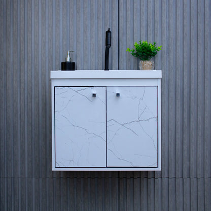 Kit Gabinete para Banheiro + Espelheira - Bergamo Branco