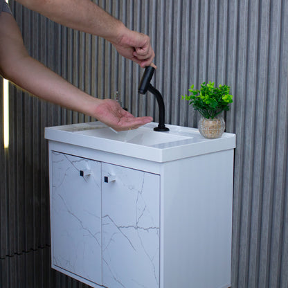 Kit Gabinete para Banheiro + Espelheira - Bergamo Branco