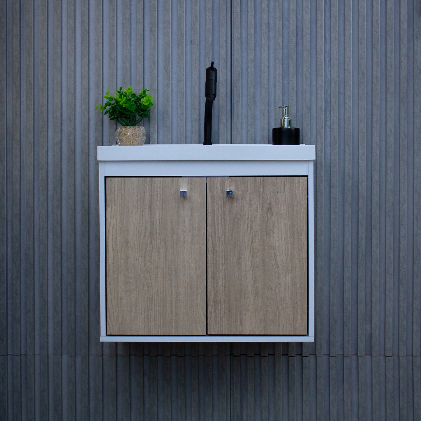 Kit Gabinete para Banheiro+ Espelheira - Bergamo Berlin