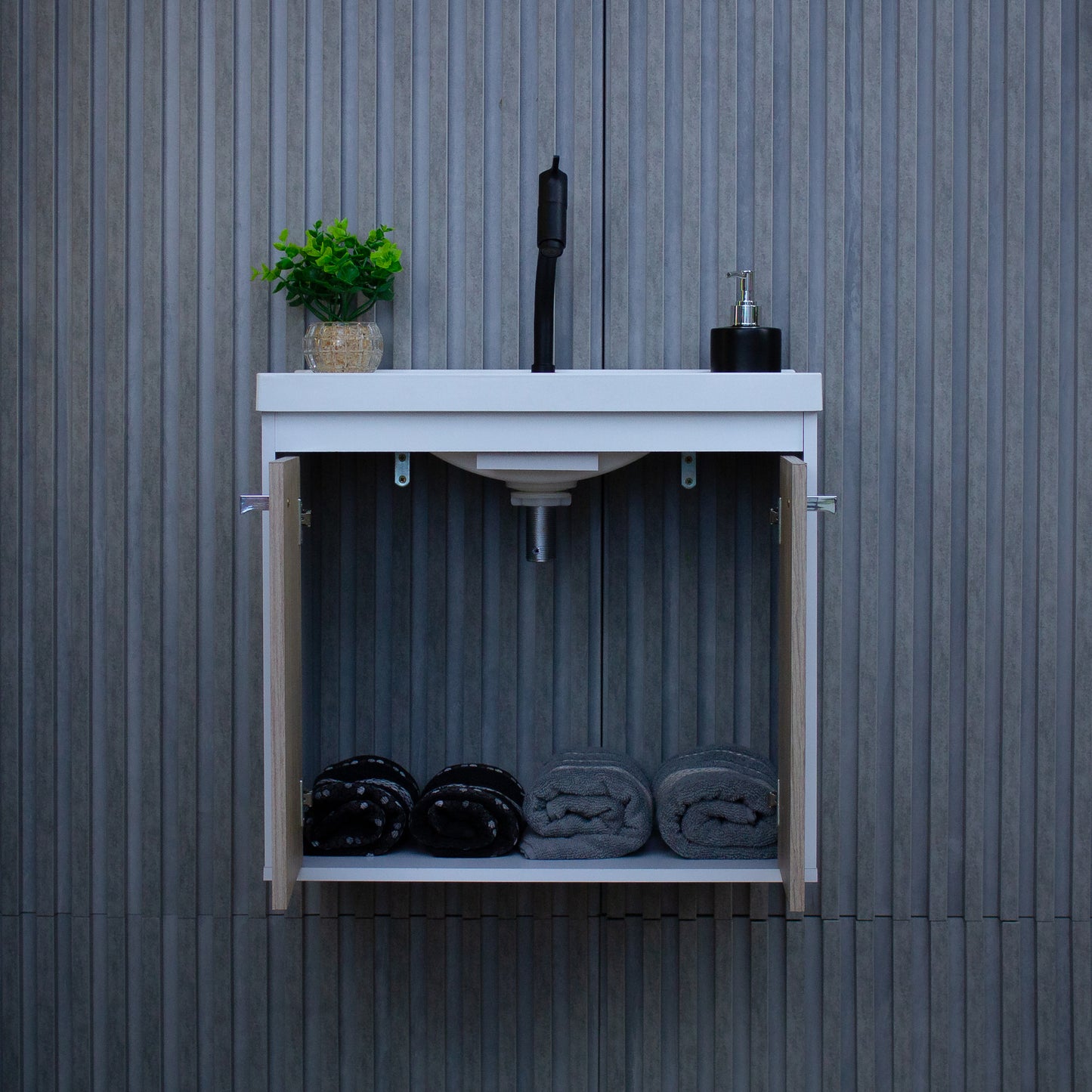 Kit Gabinete para Banheiro+ Espelheira - Bergamo Berlin