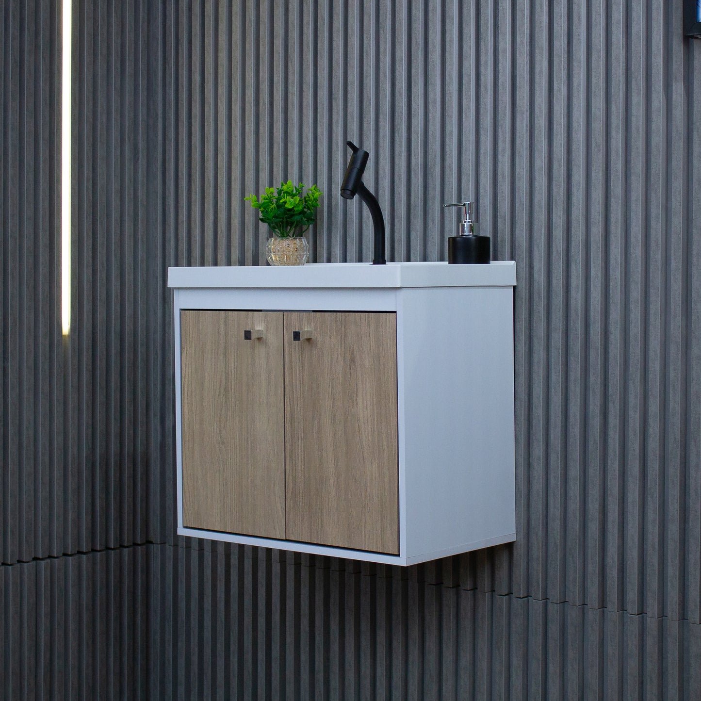 Kit Gabinete para Banheiro+ Espelheira - Bergamo Berlin