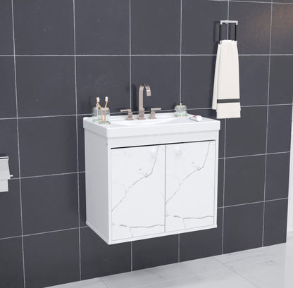 Gabinete para banheiro - Bergamo Branco 50cm