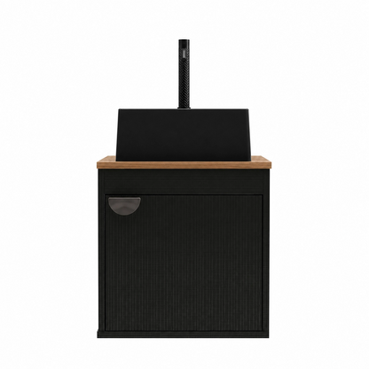 Gabinete para banheiro - Perugia Preto 40cm